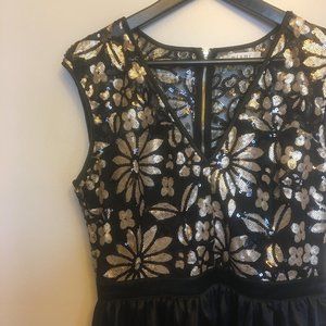 LAST CHANCE: Black and Gold Dress